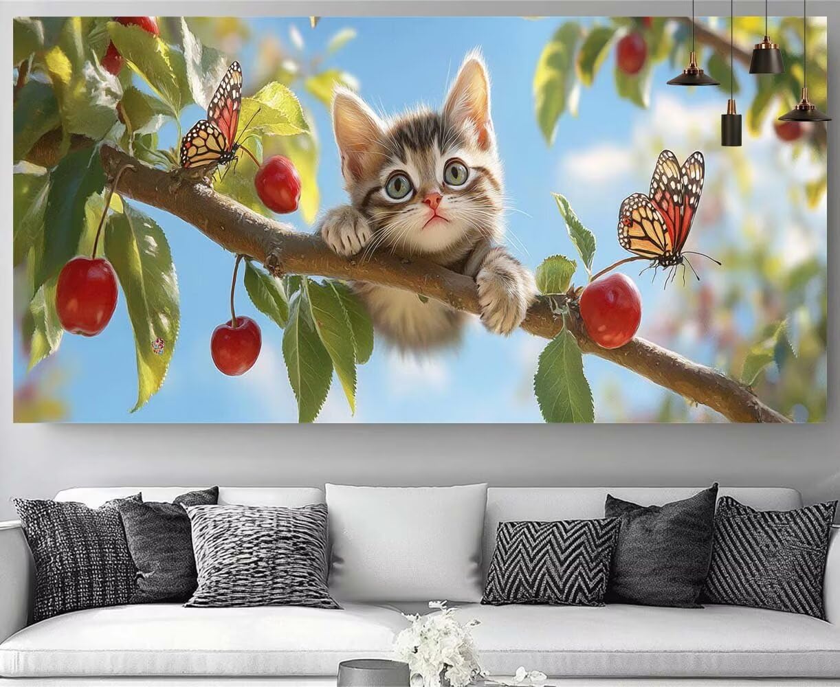 Kit de pintura por números con diamantes grandes de 30x60cm para bordado artístico 8