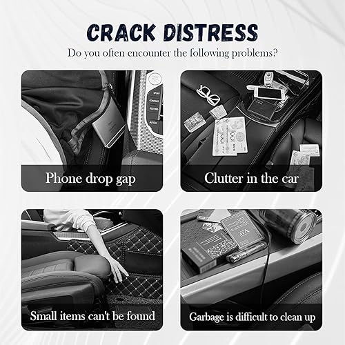 Miniatura 5 de Expansor de portavasos de automóvil, organizador multifuncional para asiento lateral con soporte para teléfono y soporte para bebidas, organizador