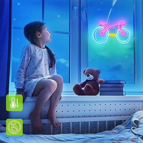Miniatura 4 de ENUOLI Letreros de neón para tabla de surf, luz LED ondulada para dormitorio, luces nocturnas de arte de pared alimentadas por USB o pilas,