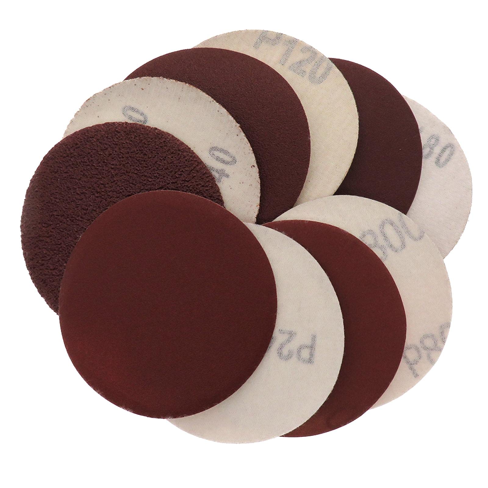 10pcs 4 pollici 100mm 60-2000 grana forma rotonda dischi abrasivi gancio loop foglio di lucidatura carta vetrata levigatrice tampone di lucidatura levigatura a secco