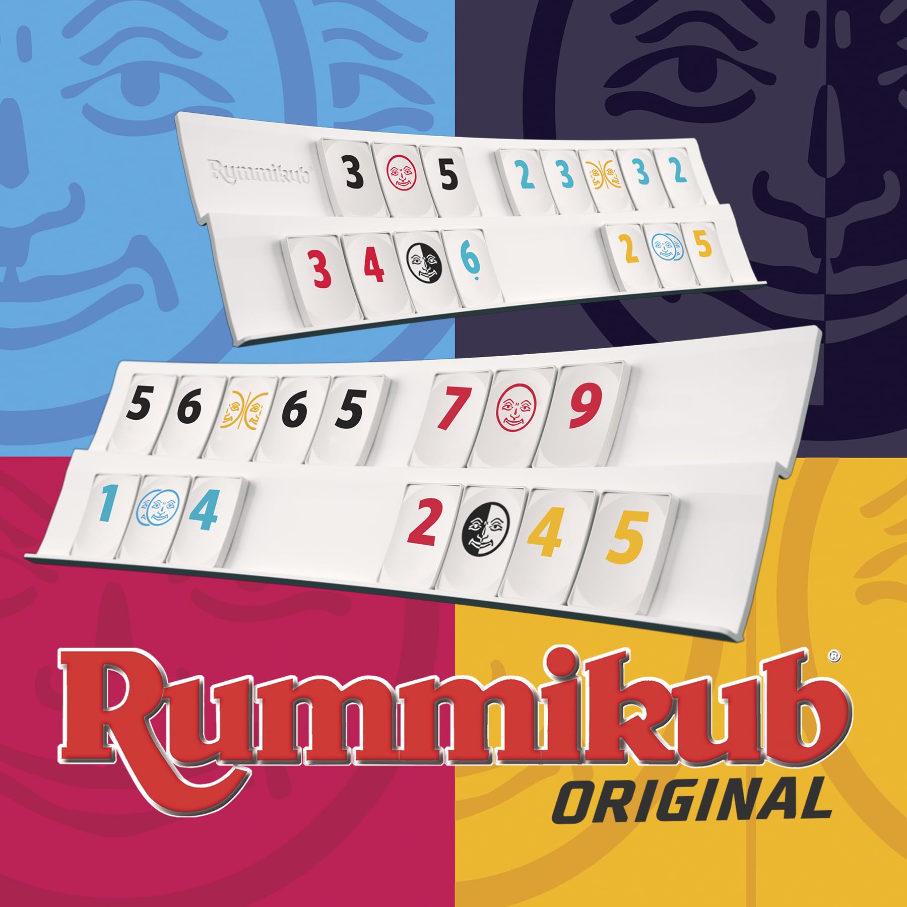 RUMMIKUB Twist - Version Twistée du Classique Rummikub - Jeu de Société avec Chiffres pour Enfants dès 6 ans - Jeu de Stratégie Facile à Transporter - Format Voyage - 2 à 4 joueurs