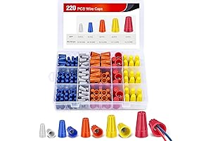 Nilight 220PCS Electrical Caps for Wires Twist on Wire Connectors