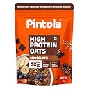 Pintola 26g High Protein Dark Chocolate Oats 1kg, No Refined Sugar, with Almonds, Raisins, Pumpkin & Chia Seeds, 9.6g Fibre, Rolled Oats for Weight management, Gluten Free, Breakfast Cereals gallery image