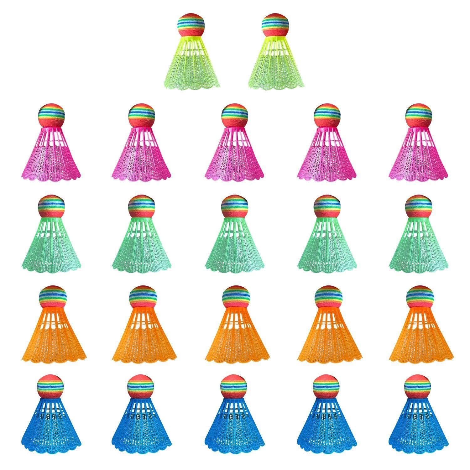 22 Plastica Badminton Palle, Colore Creativo Badminton, Durevole E Forte, Adatto per Le Competizioni Sportive, Intrattenimento, E La Formazione.