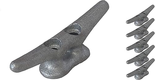 Miniatura 10 de Tacos de muelle de 4 pulgadas de 4 pulgadas  (2, 5, 10 unidades)  Tacos de hierro fundido galvanizado por inmersión en caliente, tacos de cuerda,