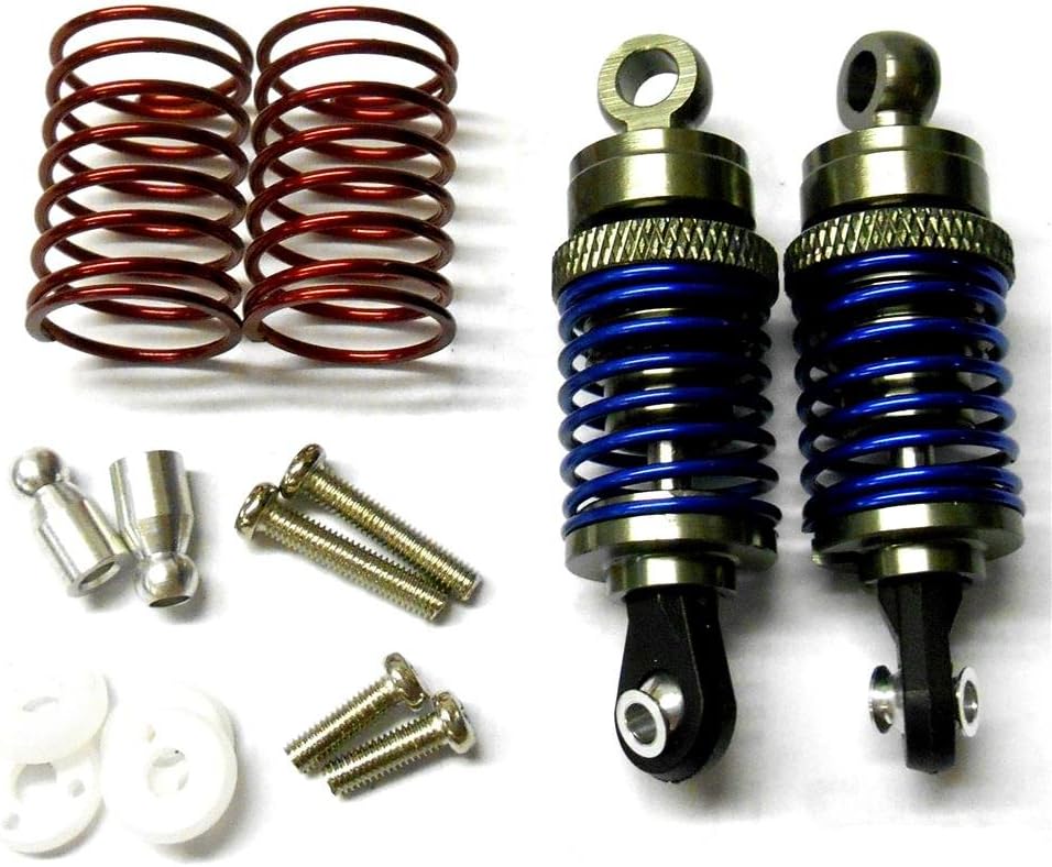 58050T 1/10 Scale RC Alloy Shock Absorbers Damper Set x 2 Titanium 50mm Long