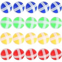 LATRAT Pack of 20 tape Ball Game Set Replacement Balls Paddle Ball Game tape Throwing Game for Indoor Outdoor Use, 4 Colours