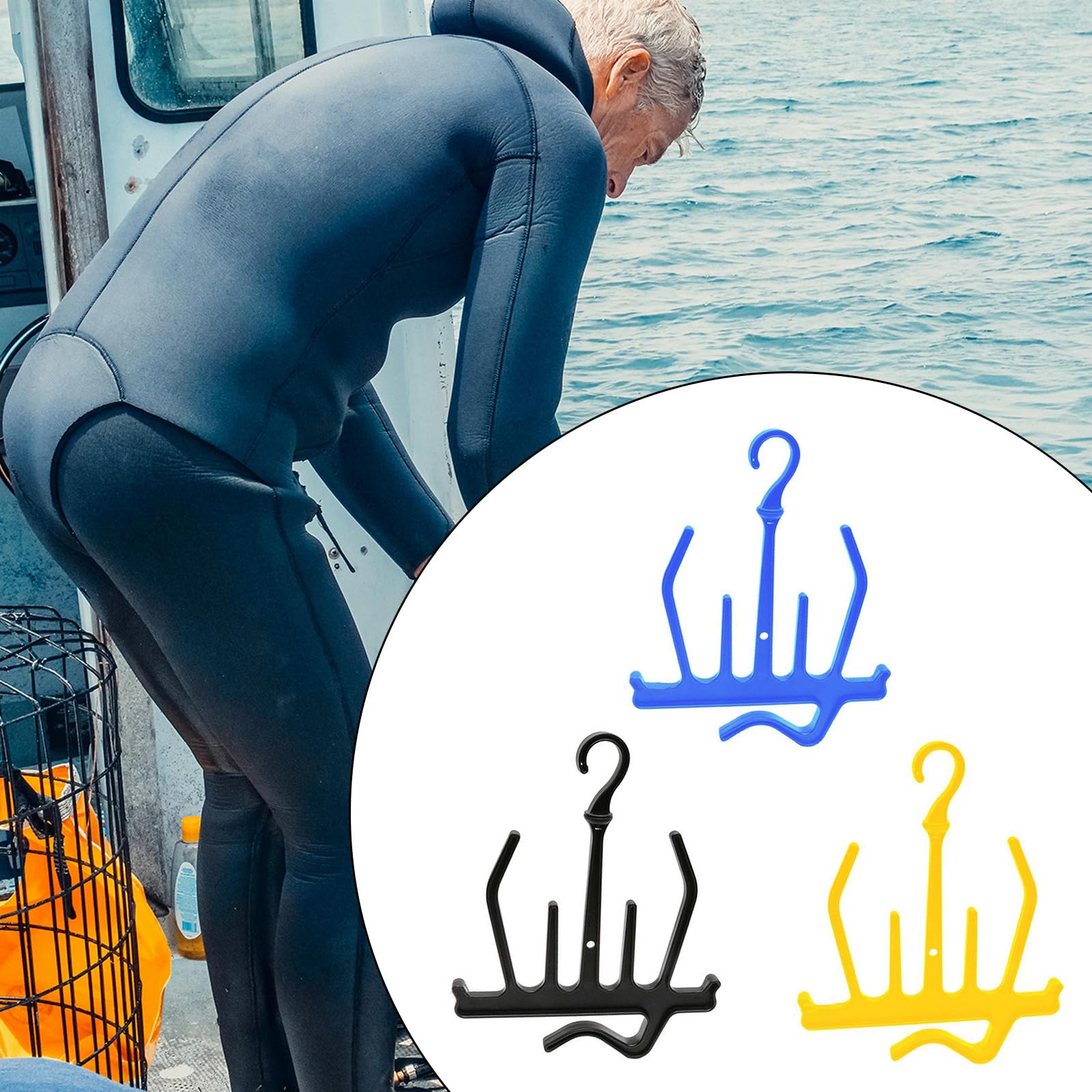 GRABAGECAN Kayaking Suit Hanger Heavy Duty for Fast Drying and Easy Storage of Wet Gear for Men Women Suit Diving Accessories