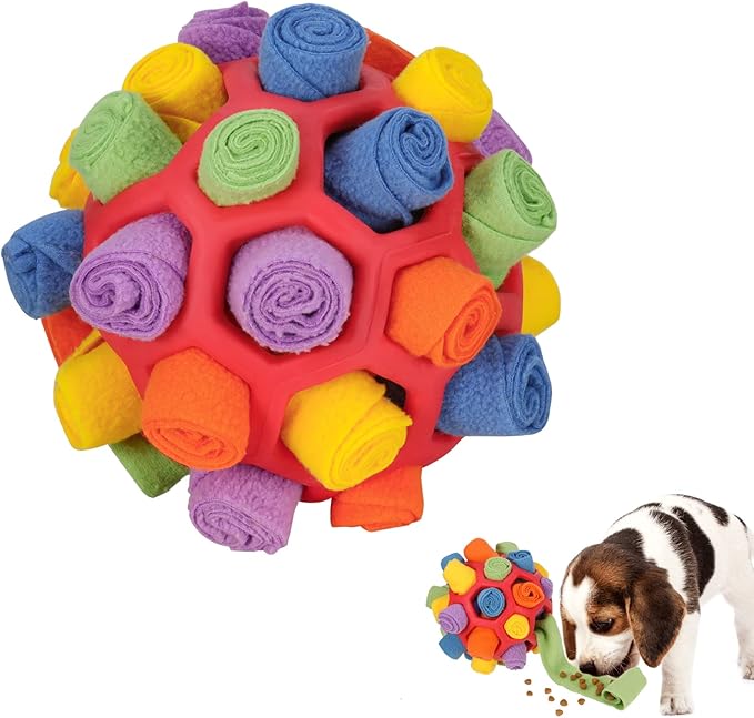 Firtink Interactive Dog Puzzle Toys, Snuffle Ball Foraging Toy for Dogs