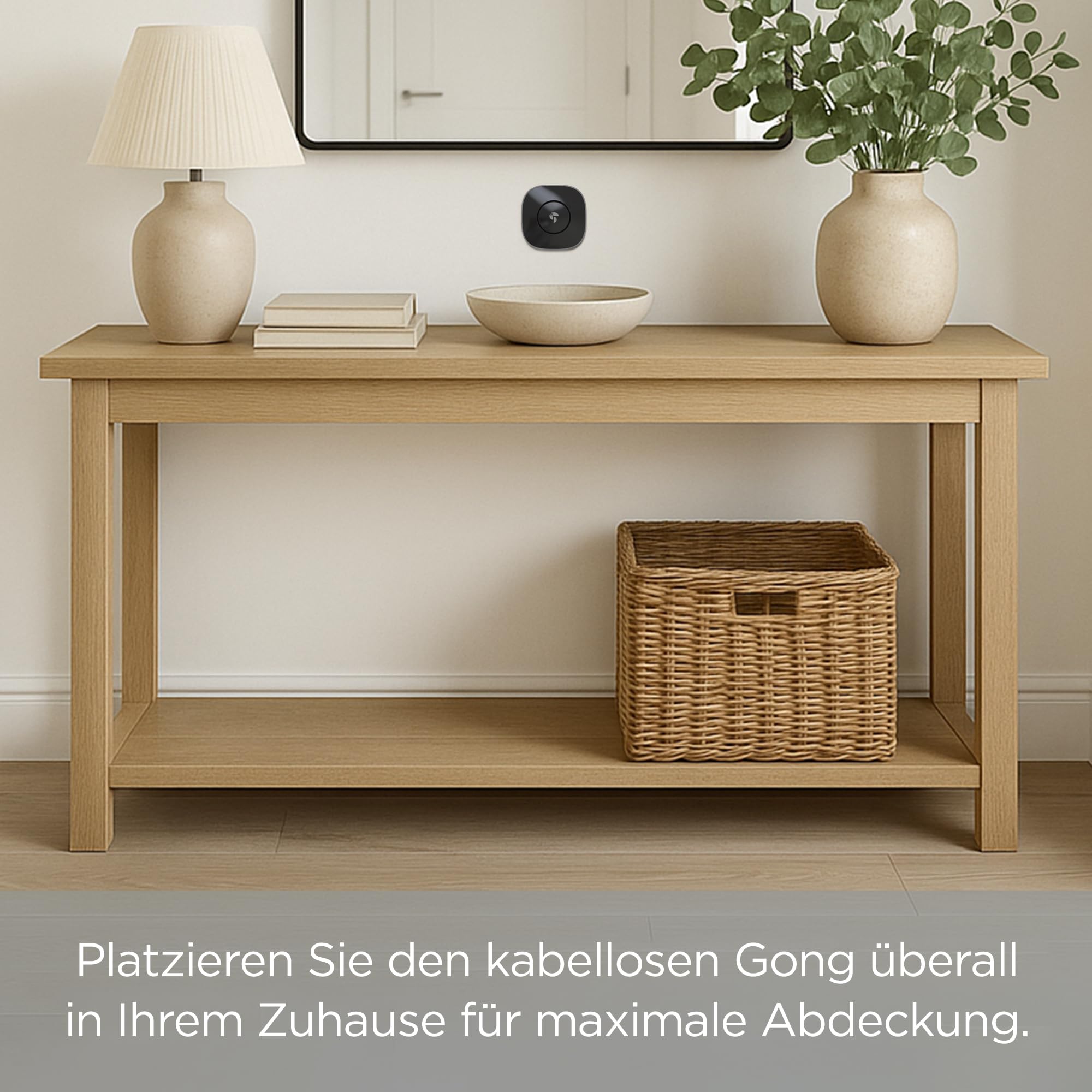 Toucan V3 Kabellose Video-Türklingel inkl. Gong – 1080p Sicherheitskamera mit 180° Sichtfeld, Bewegungserkennung, 2-Wege-Audio, langlebigem Akku und kostenlosem Cloud-Speicher, kein ABO erforderlich