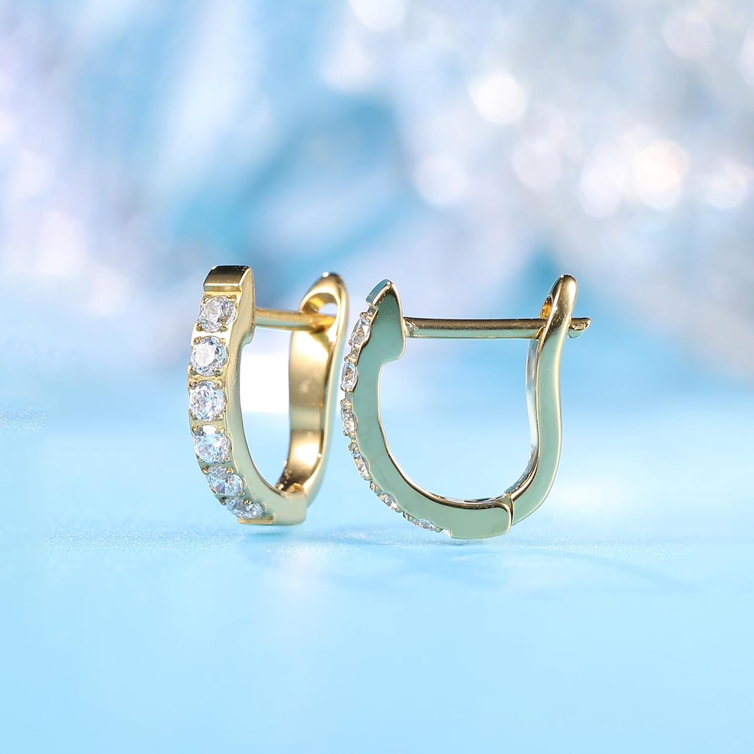 Limerencia Hypoallergenic Pure Titanium Huggie Hoop Earrings, F136 Implant Grade Titanium Small U-Shaped Cuff Earrings Lightweight for Women Sensitive Ears - Image 6