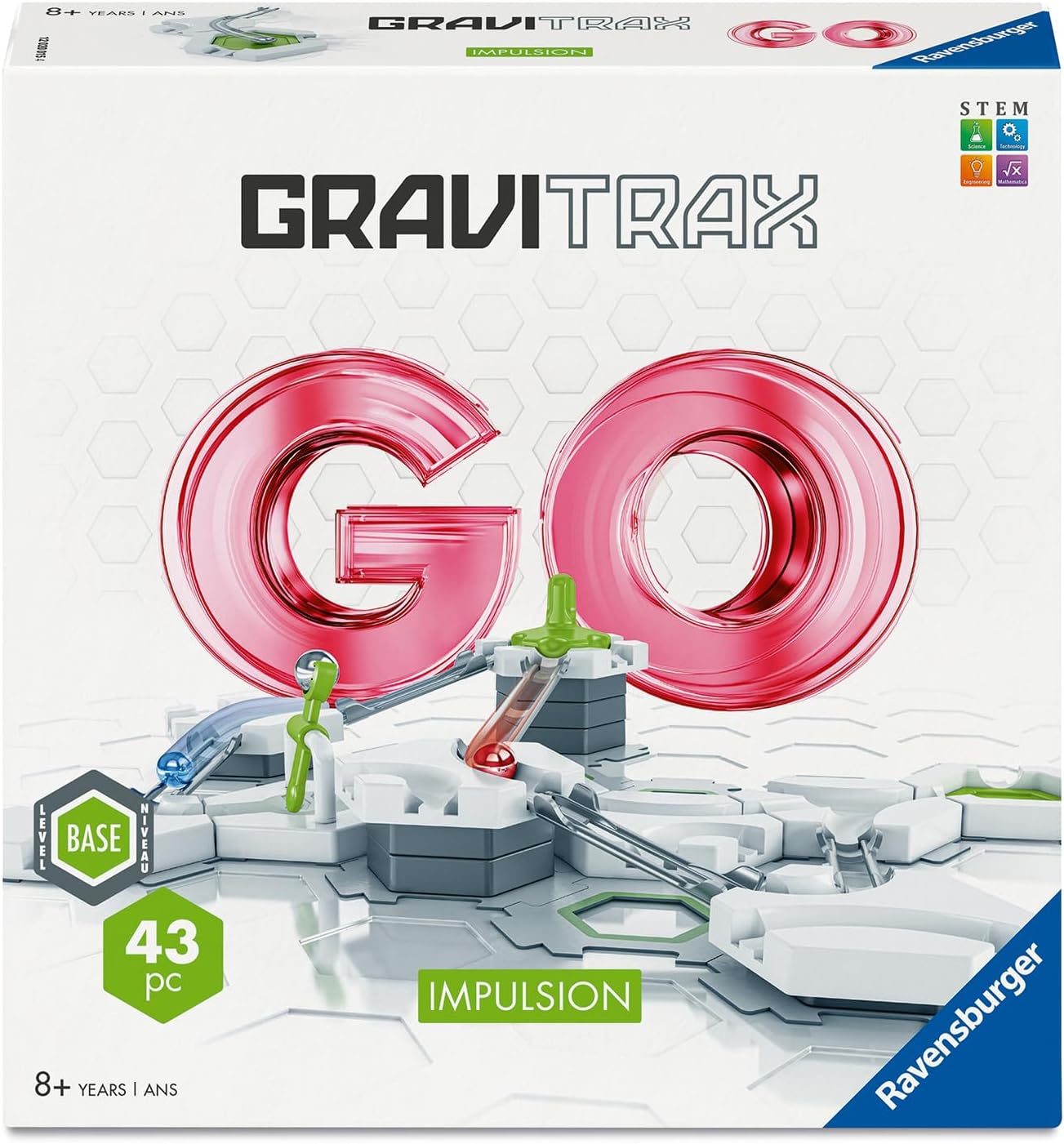 Ravensburger GraviTrax GO Impulsion - Gravity & Magnetic Marble Run System - STEM Building & Engineering Toy - Critical Thinking & Problem‑Solving - Ages 8+