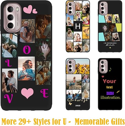 Vista 189 de Funda personalizada para Motorola Moto G Stylus 2021 con nombre de foto, texto y foto, GStylus personalizado -21 funda suave y fina (negro) de 6.8