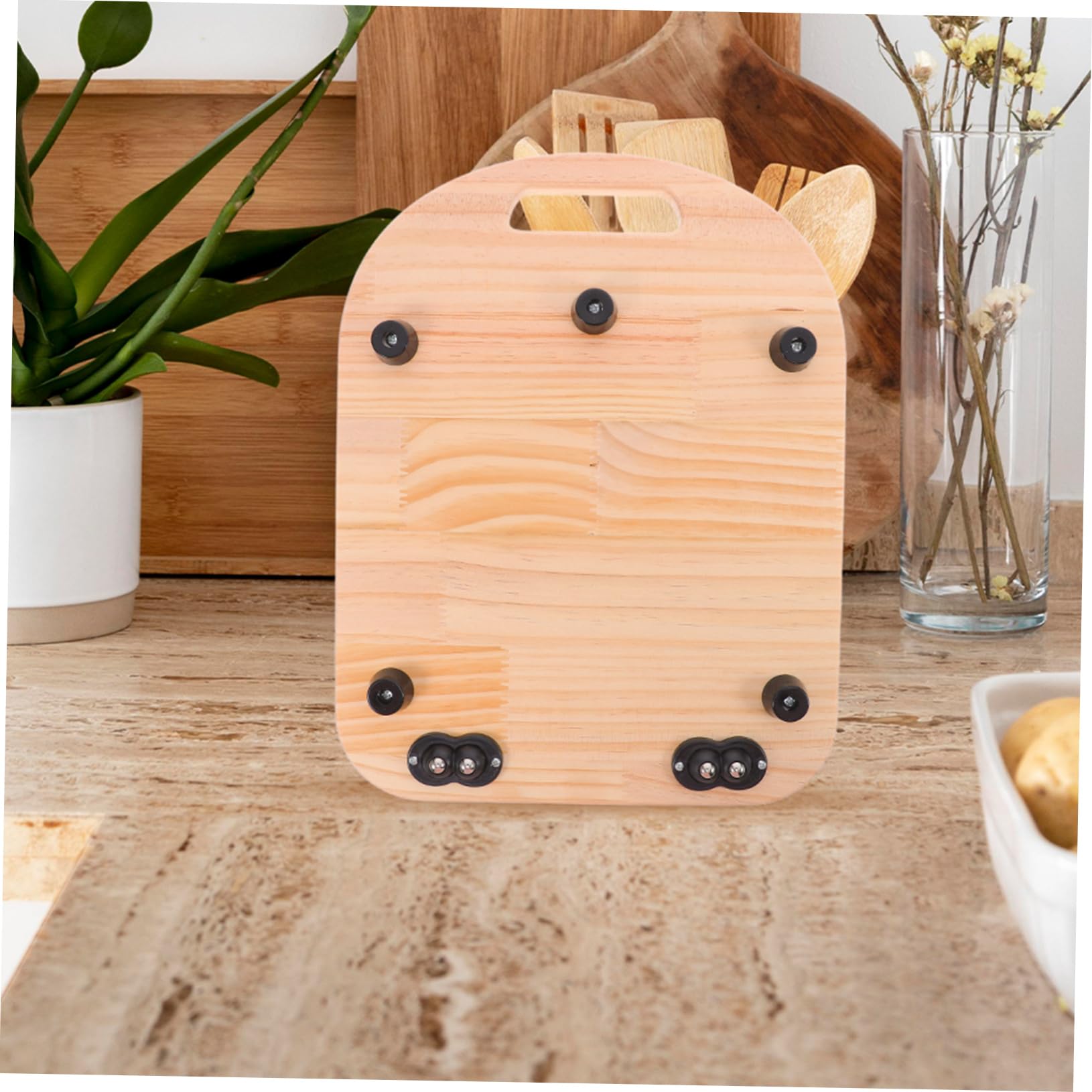 Tappetino Scorrevole per Impastatrice da Cucina in Legno
