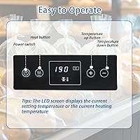 Vista 3 de Máquina selladora térmica, sellador automático de banda continua con control digital de temperatura, sellador horizontal de bolsas para bolsas