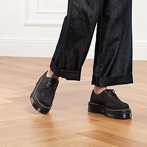 Dr. Martens 1461 Quadエナメルレオパードエンボス22.5cm 1461 QUAD LEOPARD EMBOSS PATENT PLATFORM SHOES – Posers Hollywood