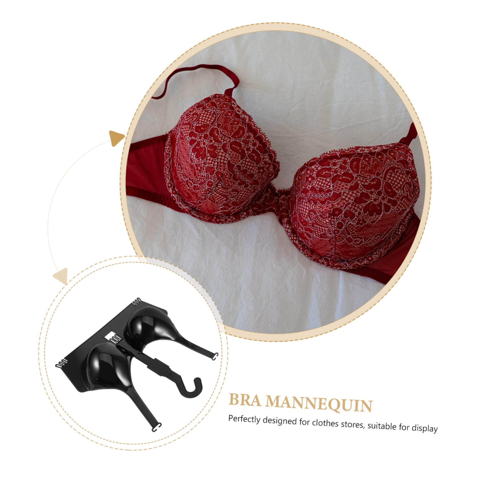 FUNOMOCYA 2Pcs Display Mannequin Stand Female Underwear Hanger for Clothing Shop Practical Display Model for Apparel Retail
