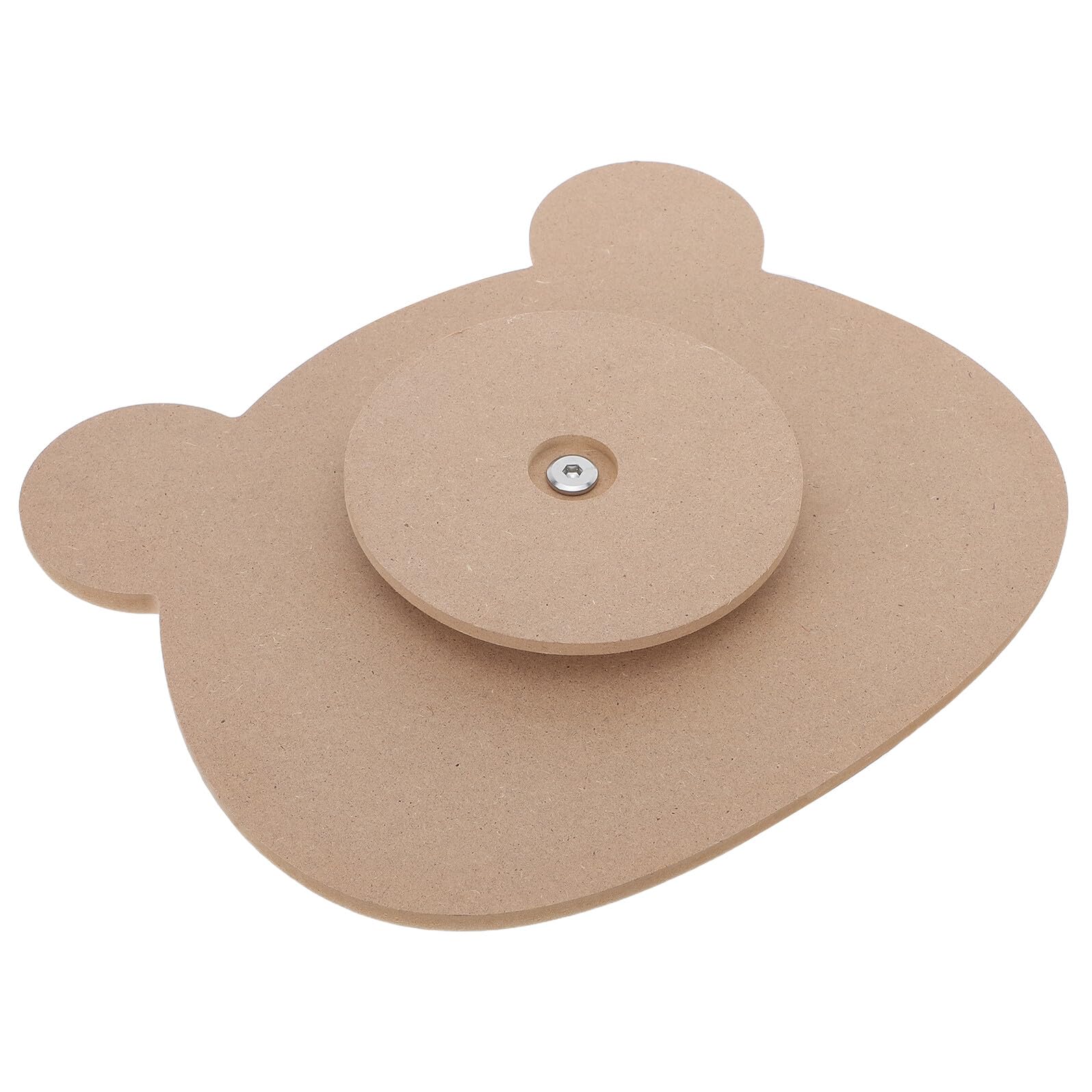 Stampo in Ceramica a Forma di Orso in Legno Base, Strumento Artigianale per Modellare Piatti in Argilla, Resistente e Adatto per Laboratori Creativi e attività Manuali