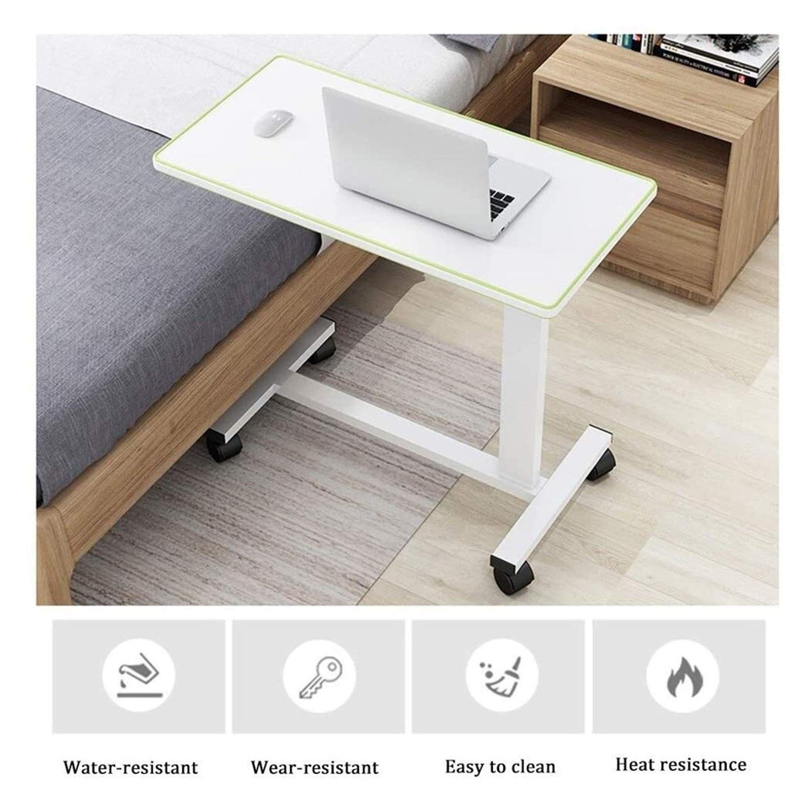 Tavolo Servitore Tavolino Servitore Ruote Comodino Scrivania Base A Forma Di C Scrivania Per Laptop Tavolino Per Ufficio Domestico Tavolo Mobile Postazione Di Lavoro Tavolo Pieghevole Mobile