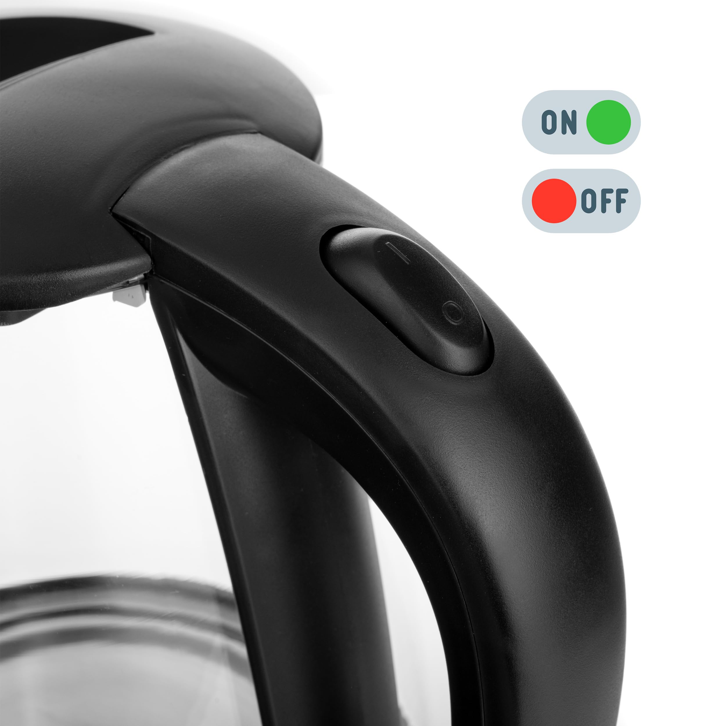 LEHMANN Bollitore Elettrico Vetro 2L - 2200W Con LED E Base 360° | Bollitura Rapida E Sicura - Foto 9