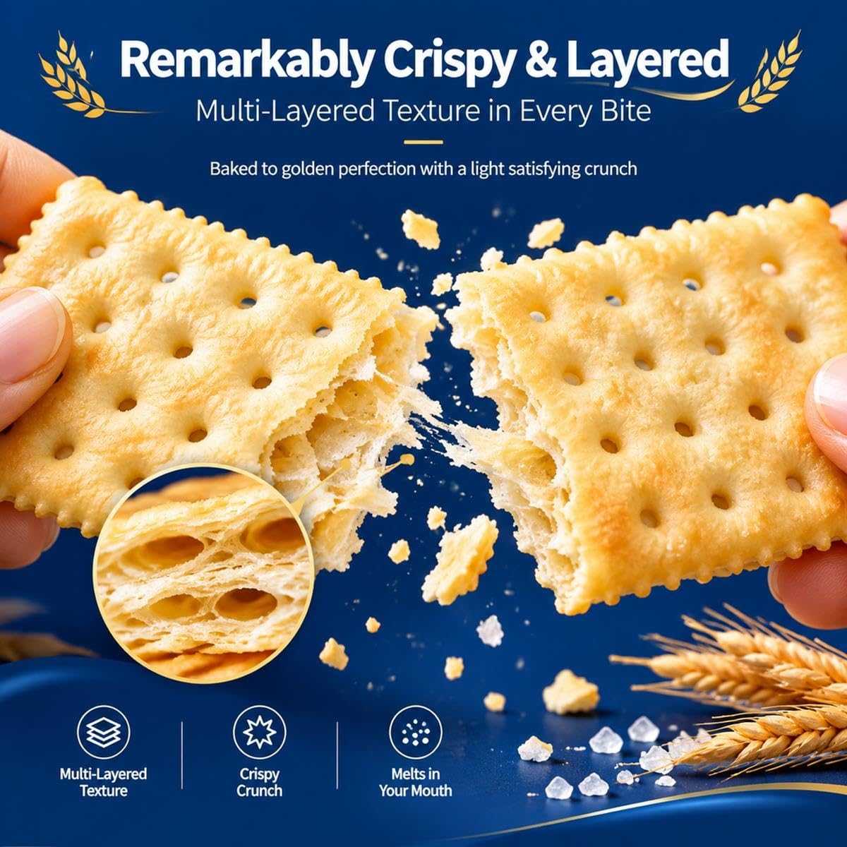 Galletas Saladas De Sal Marina Soda Fermentadas Caja De Regalo 420g