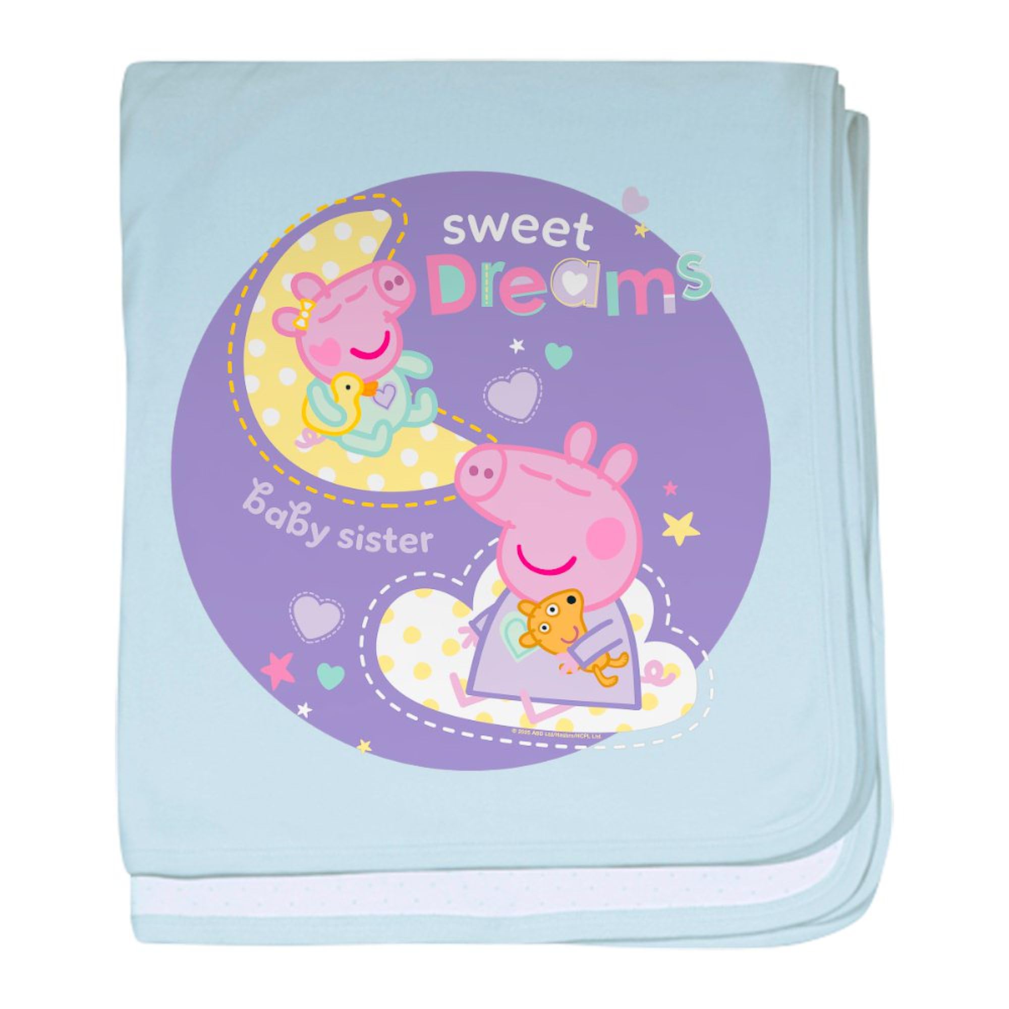 CafePress Peppa Pig: Sweet Dreams Baby Blanket, Super Soft Newborn Swaddle