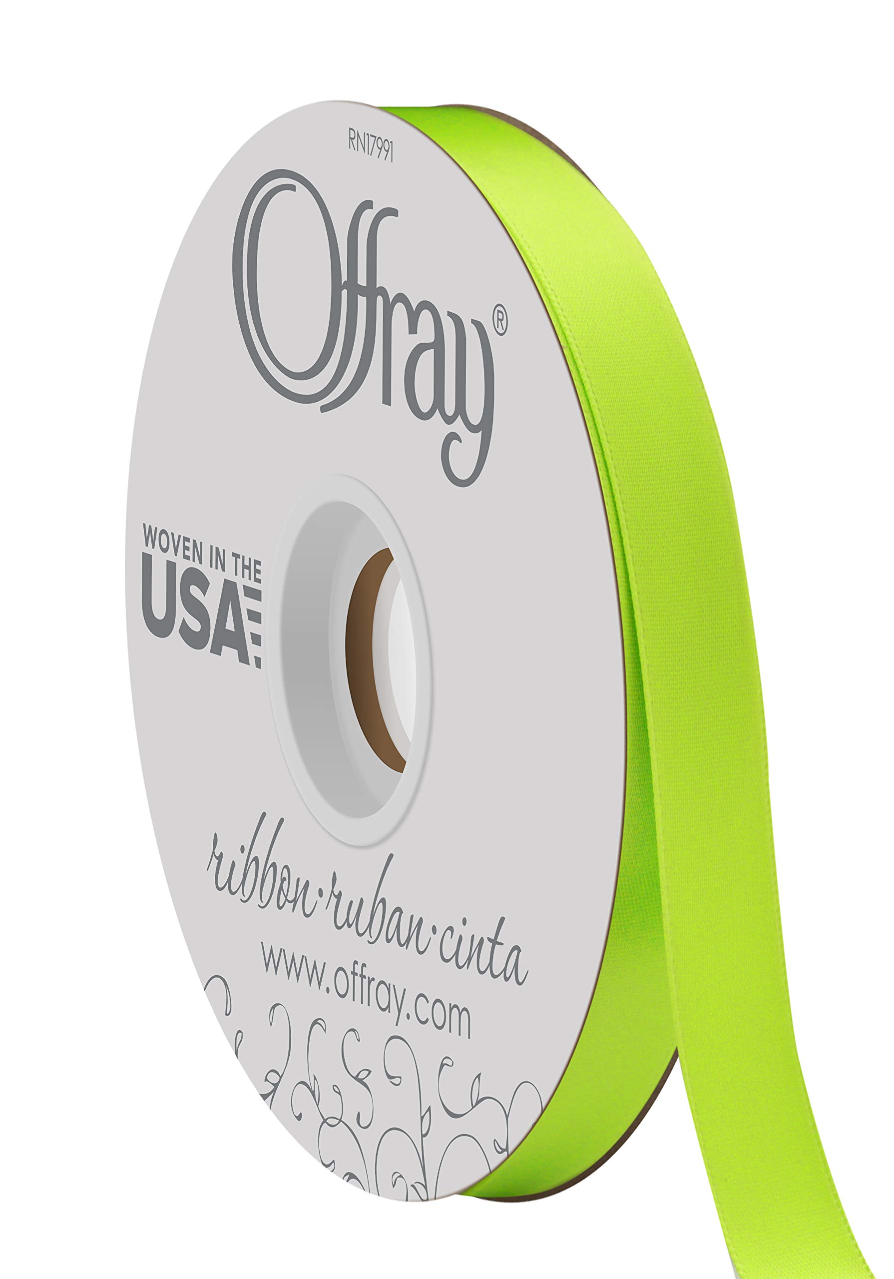 Amazon.com: Double Face Satin Ribbon, 50 Yards, New Chartreuse