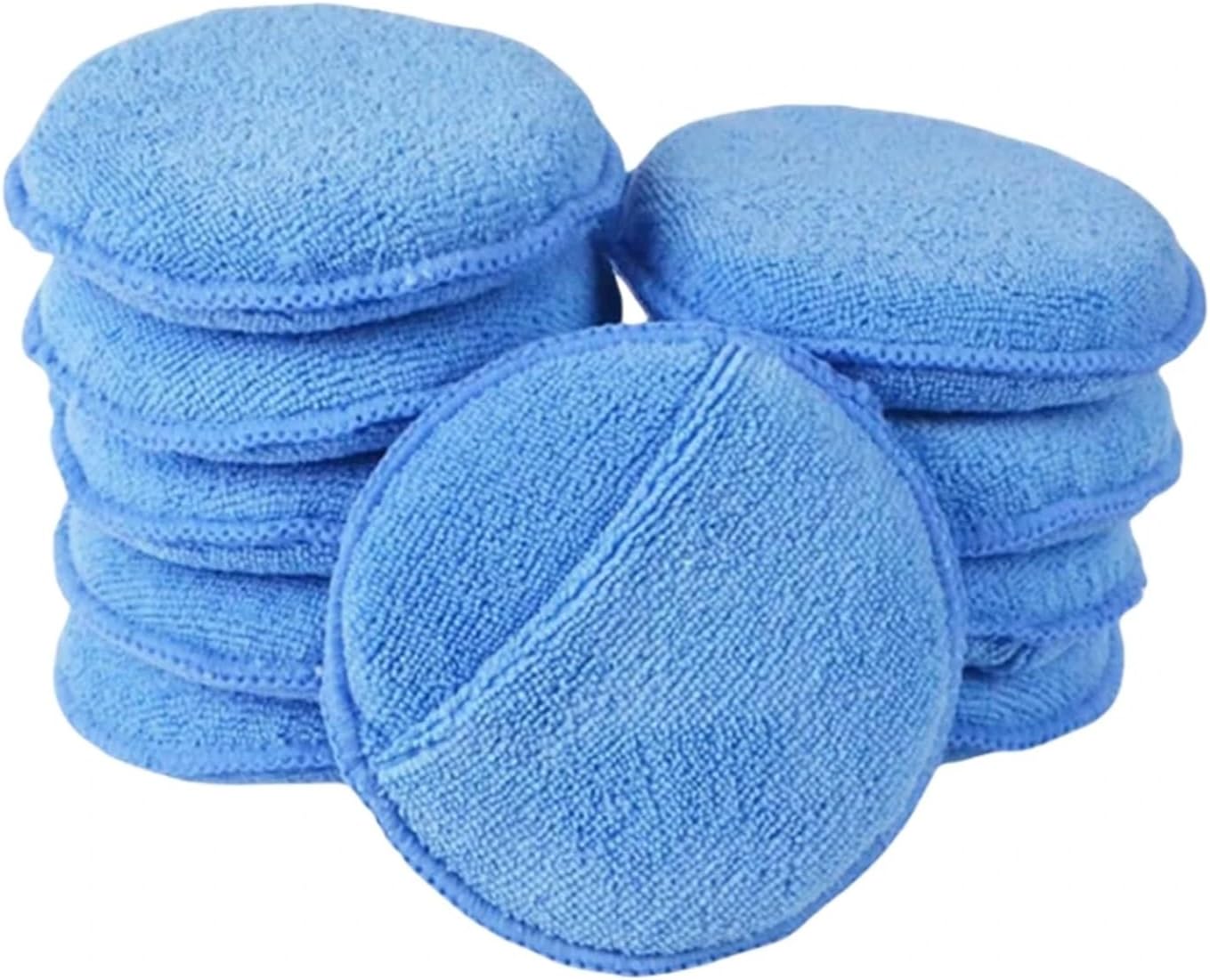 10PCS Wax Applicator Pads with Finger Pocket – Soft Sponge for Car Paint & Interior Leather Care