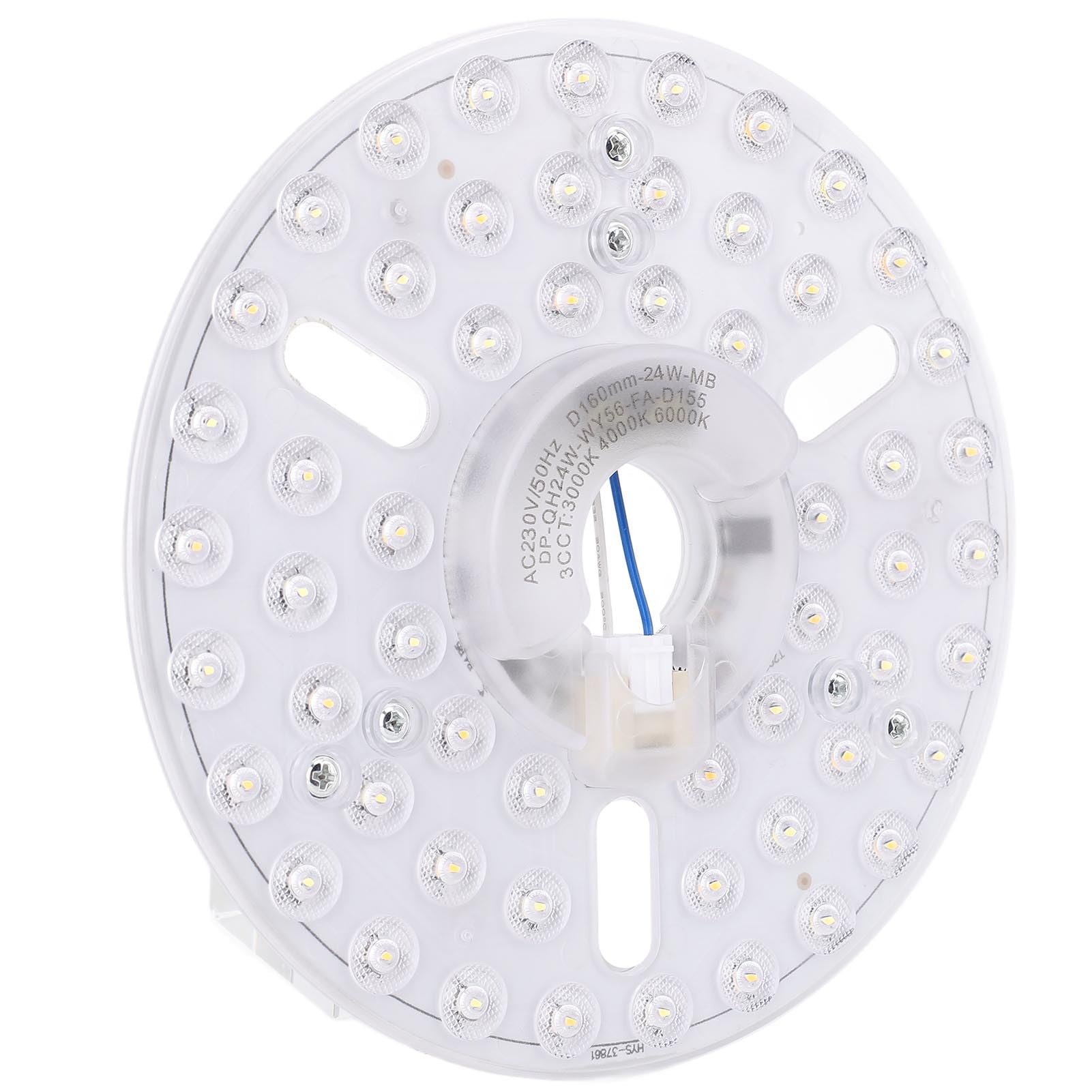Ventilateur de plafond LED 6,3 pouces 3 couleurs dimmable Panneau rond 24W 3CCT 230V Référence populaire