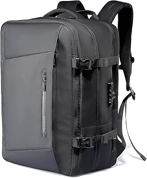 MS MARK RYDEN 42L Travel Backpack for Men,Expandable Backpack with USB C Charging Port,TSA-Approved Anti-Theft Backpack, Water-Resistant Business Laptop Backpack for Men Fits 17-inch Laptop