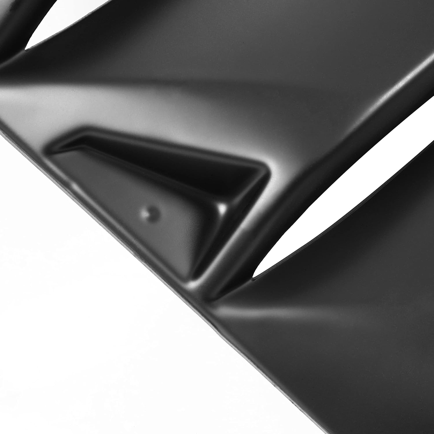 HECASA Rear Window Louver Compatible with 1994-2004 Ford Mustang Rear Windshield Sun Shade Cover Vent ABS Material Painted Black