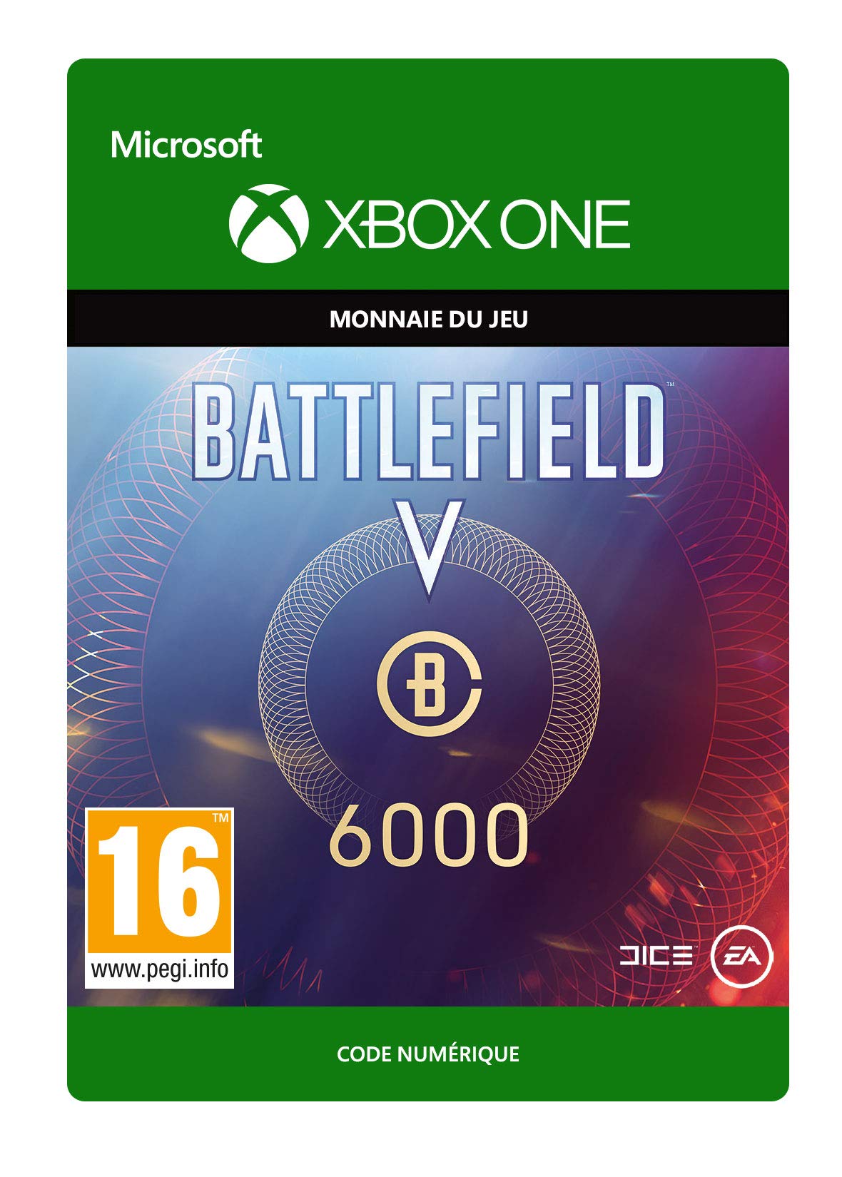 Battlefield Currency 6000 débloquez vos skins Battlefield V Xbox One code