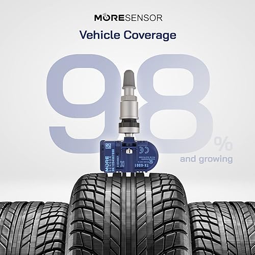 Miniatura 3 de MORESENSOR Compact PRO Series Sensor de presión de neumáticos TPMS programable universal de doble frecuencia | Paquete de 10 | 315 + 433 MHz |