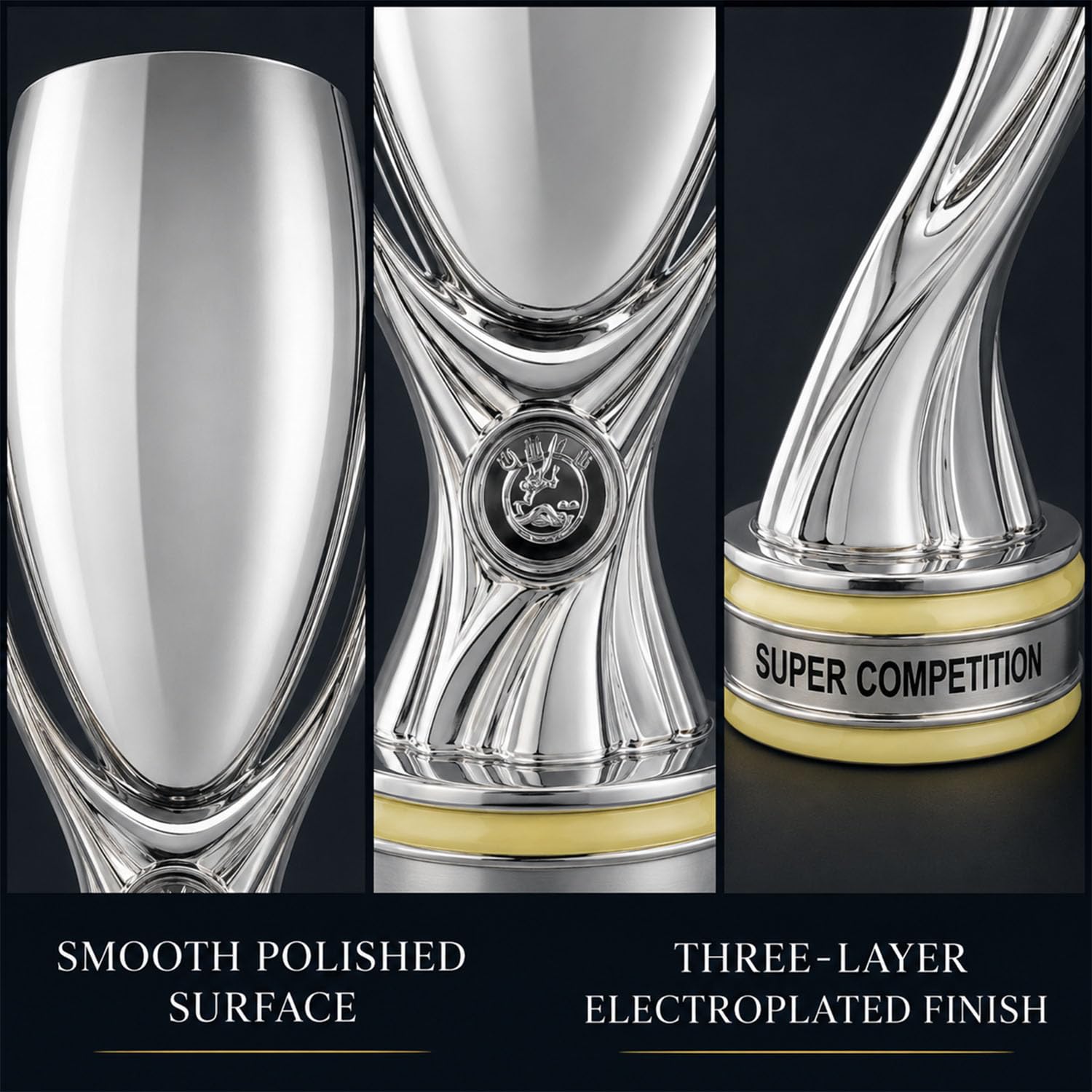 Réplica del Trofeo Europa Super Cup, Copa de Campeones de Fútbol | Premio para Competiciones de Fútbol, Decoración para Oficina Rincón del Aficionado y Hogar, Regalo para Fans de Fútbol