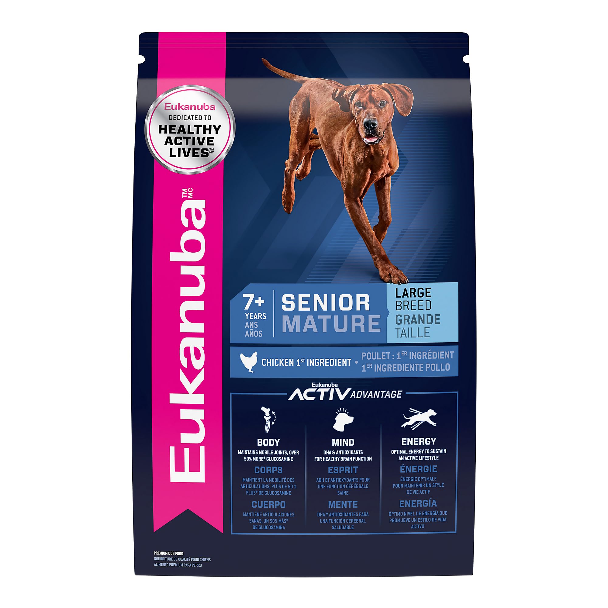 EukanubaSenior Large Breed Dry Dog Food, 30 lb