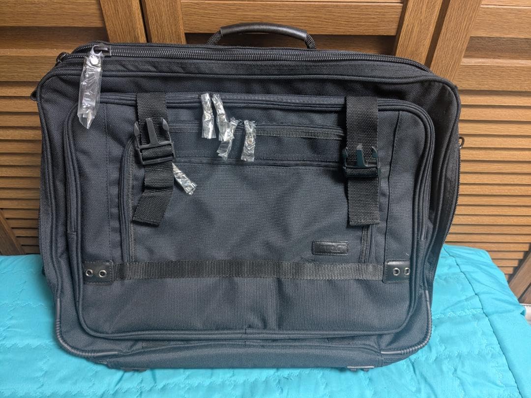 極美品】マリクレール ボストンバッグ トラベル 黒 ナイロン 肩掛け 大