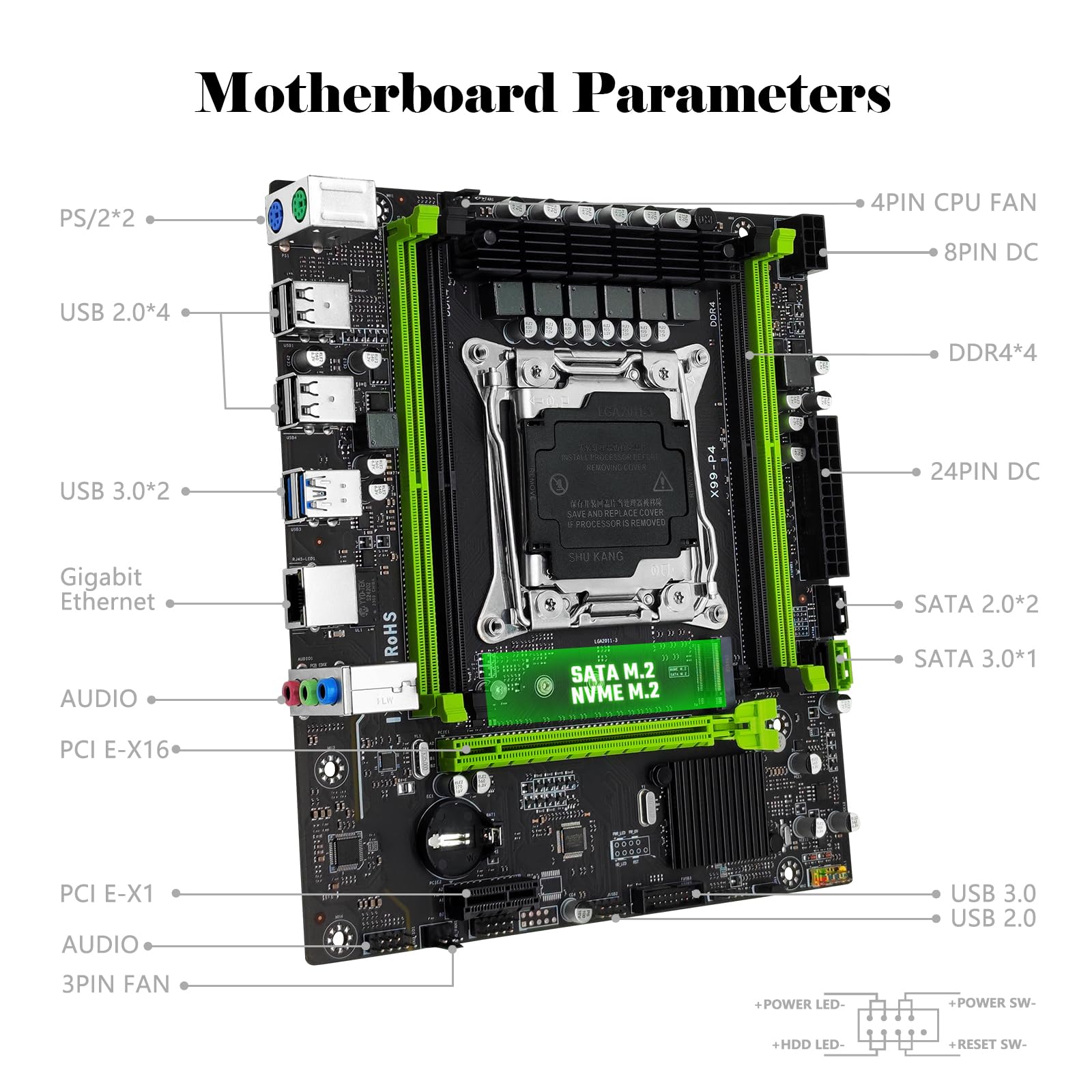 Amazon | SHANGZHAOYUAN X99 P4 マザーボード LGA 2011-3 E5 V3/V4