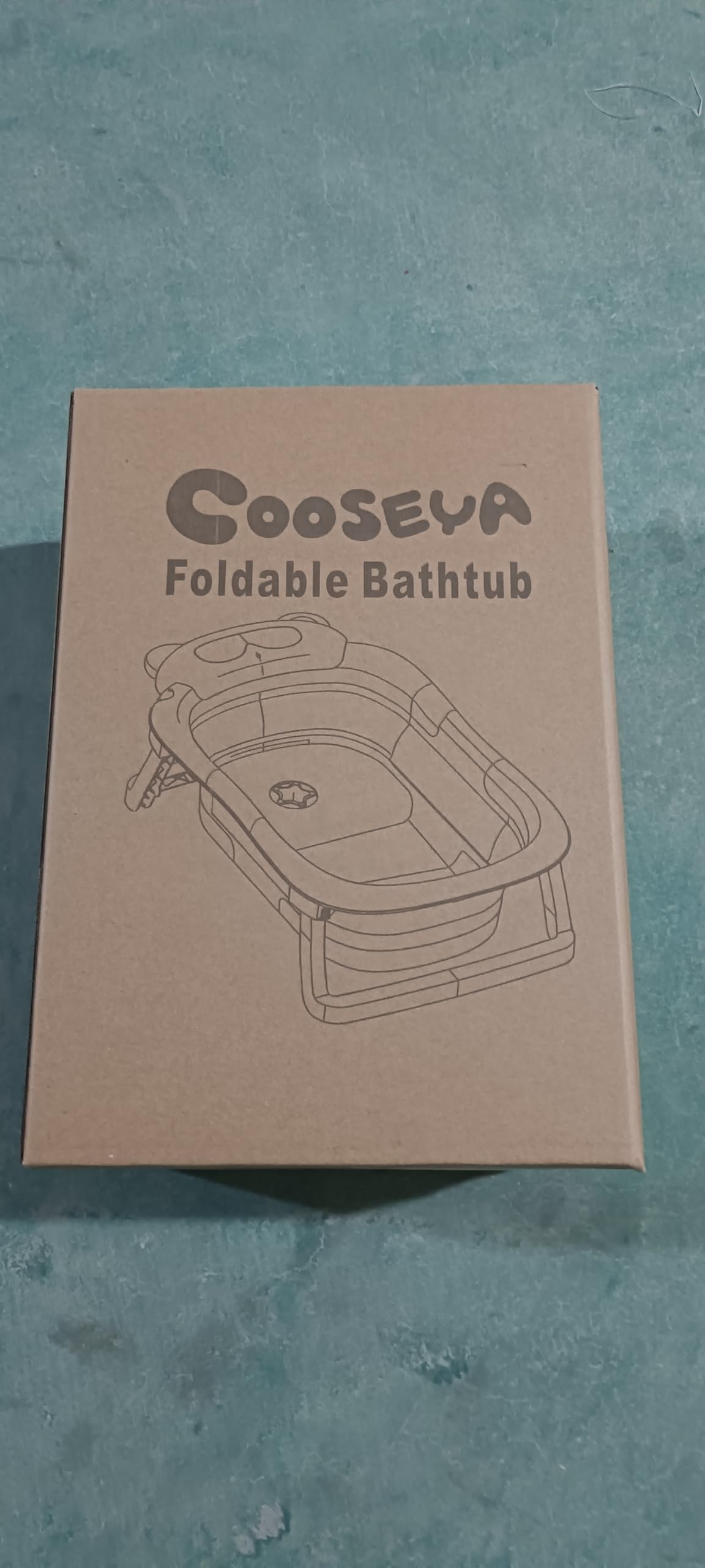 COOSEYA Baignoire Pliable Bébé 0-18 Mois avec Coussin Doux, Gris