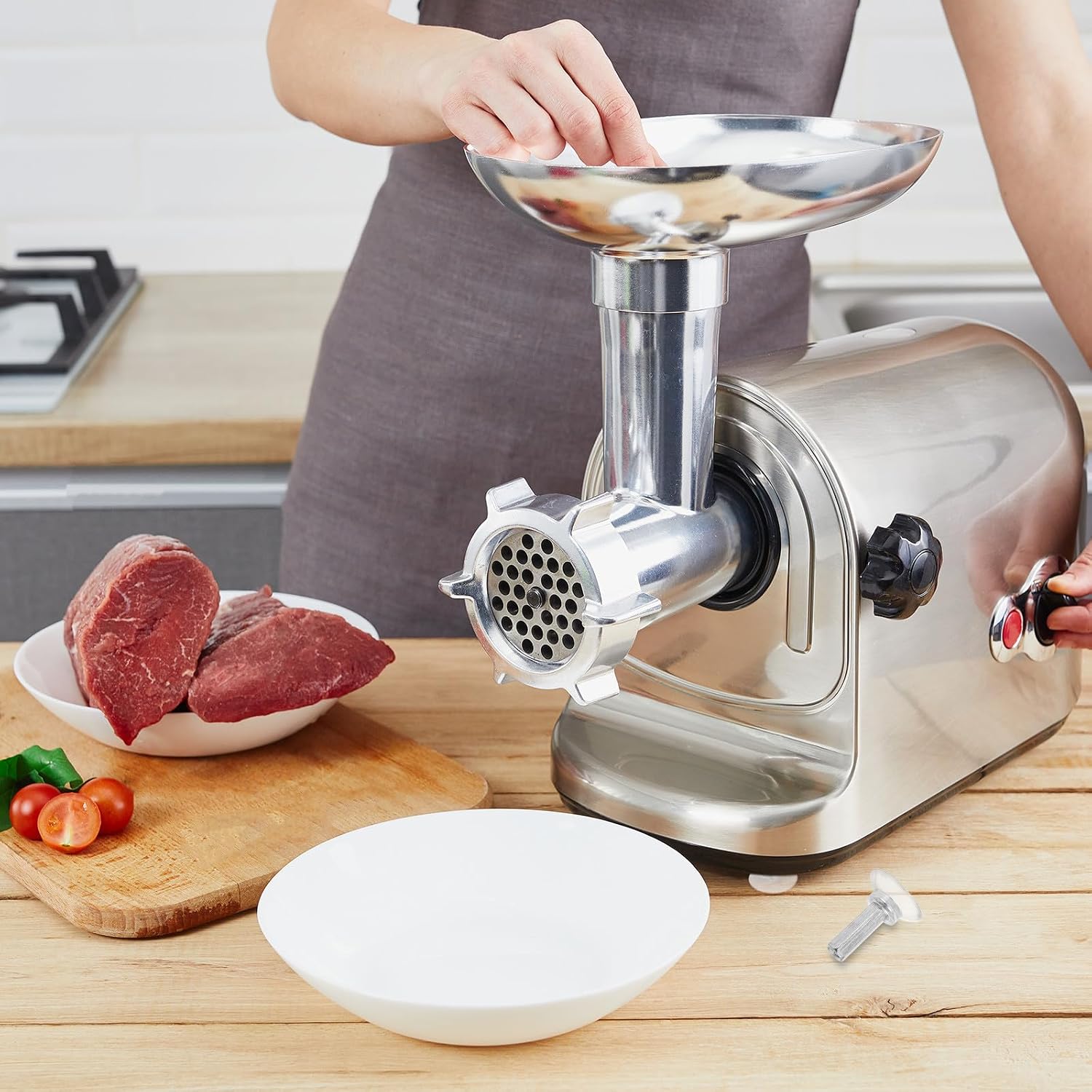 PRETYZOOM 3 Sets Meat Grinder Machine Base Stabilizer with Rubber Base Holder for Meat Slicer, Sturdy Iron Construction and Enhanced Stability, for Daily Cooking and Food Processing