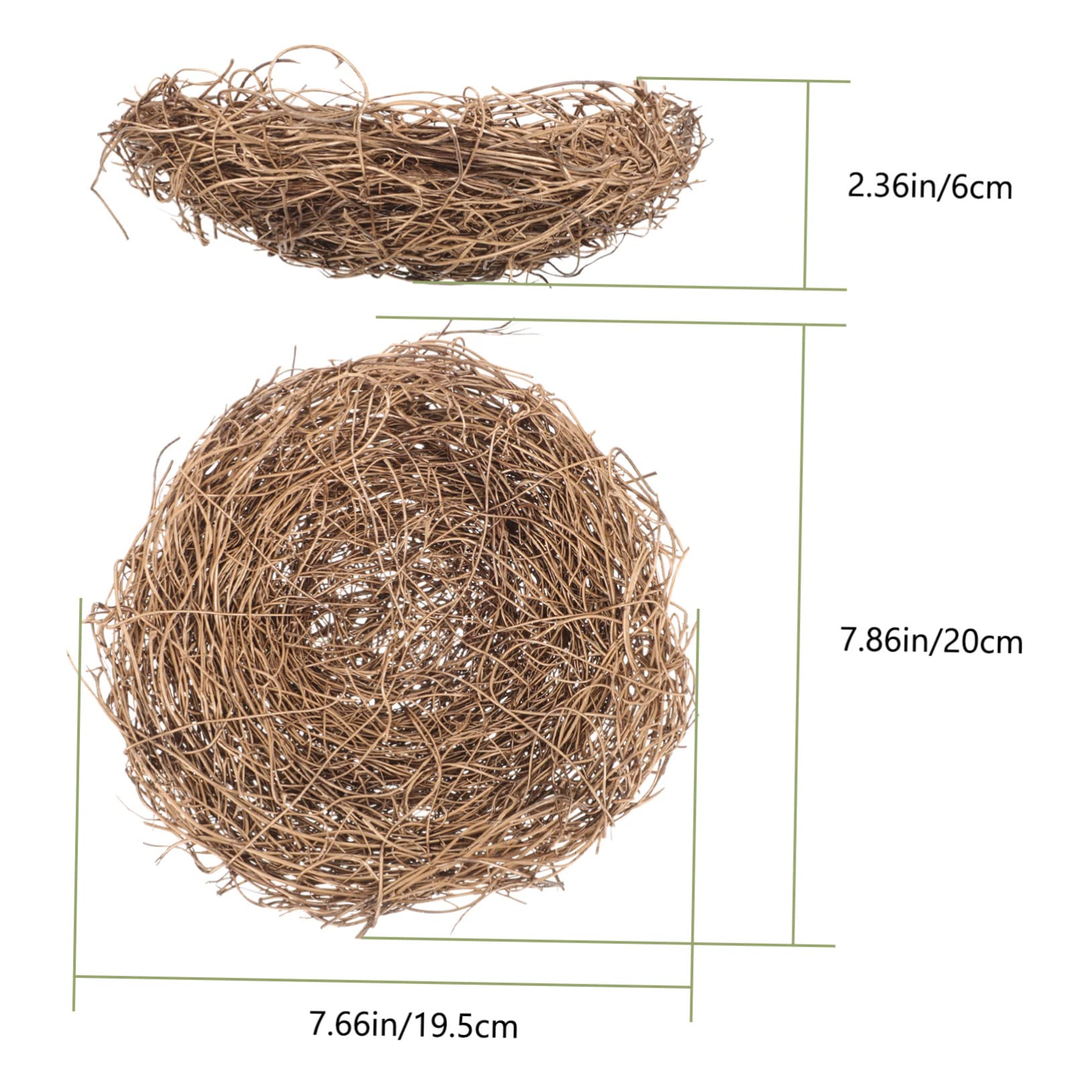 BESPORTBLE 5 Set di Oggetti Decorativi Pasquali Piccolo Nido per Uccelli per La Fotografia per Uccelli 12 Pezzi * 5