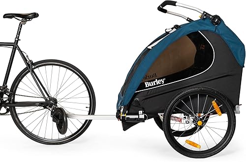 Miniatura 3 de Burley Encore X remolque y cochecito de bicicleta para niños de 2 asientos