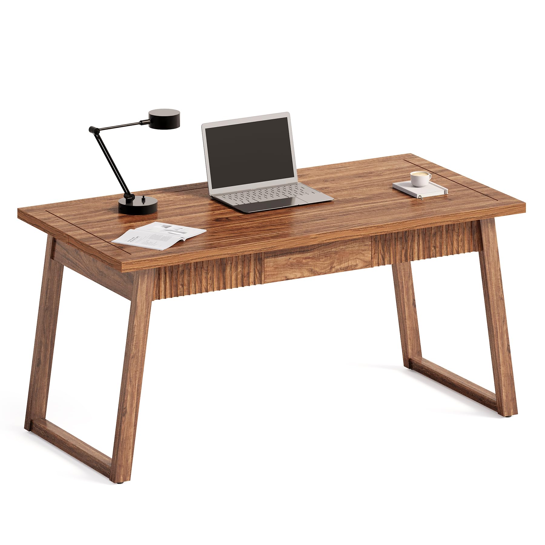 Amazon.com: LITTLE TREE 55-Inch Home Office Desk with Drawer