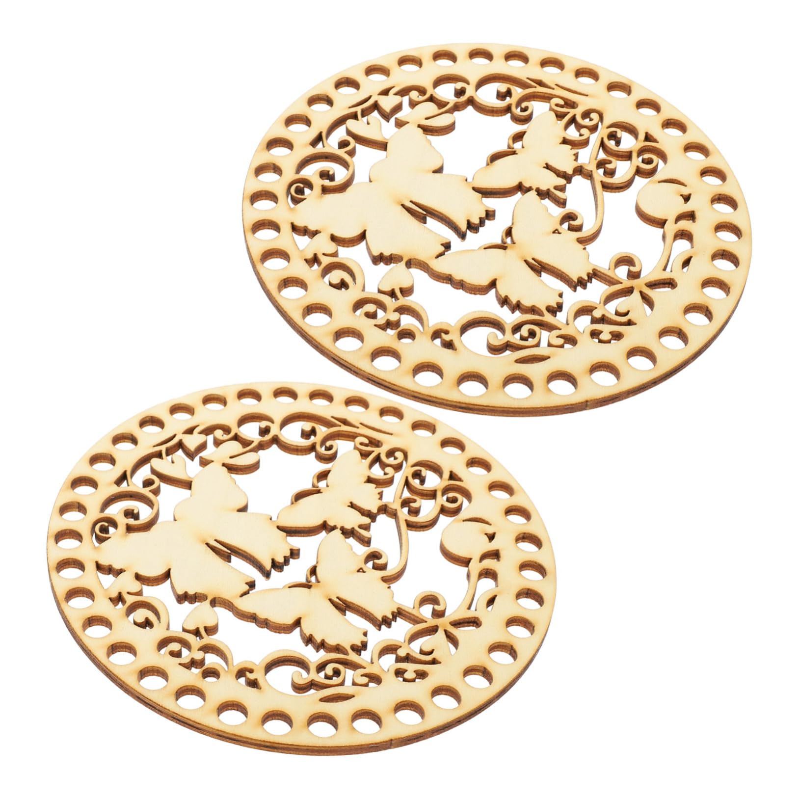 HOMSFOU Basket Wooden Weaving Basket Bottoms Wear-Resistant for DIY Craft Projects