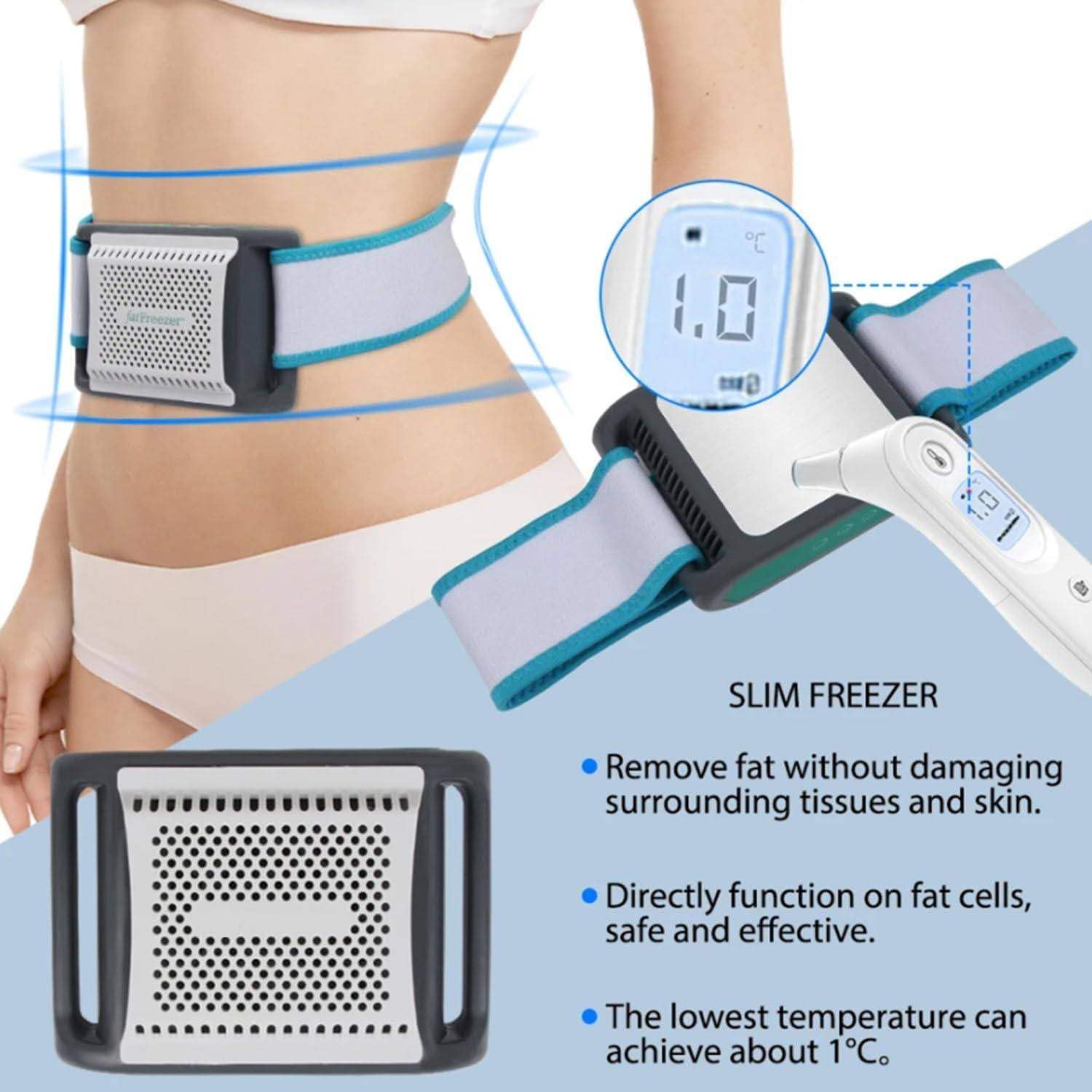 Dispositivo de criolipólisis para quemar grasa, máquina adelgazante corporal, masajeador de crioterapia eficaz para apretar y reducir la celulitis en abdomen, brazos, muslos