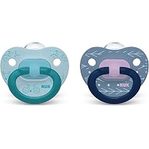 NUK Orthodontic Pacifiers, Girl, Pink, 6-18 Months, 2-Pack