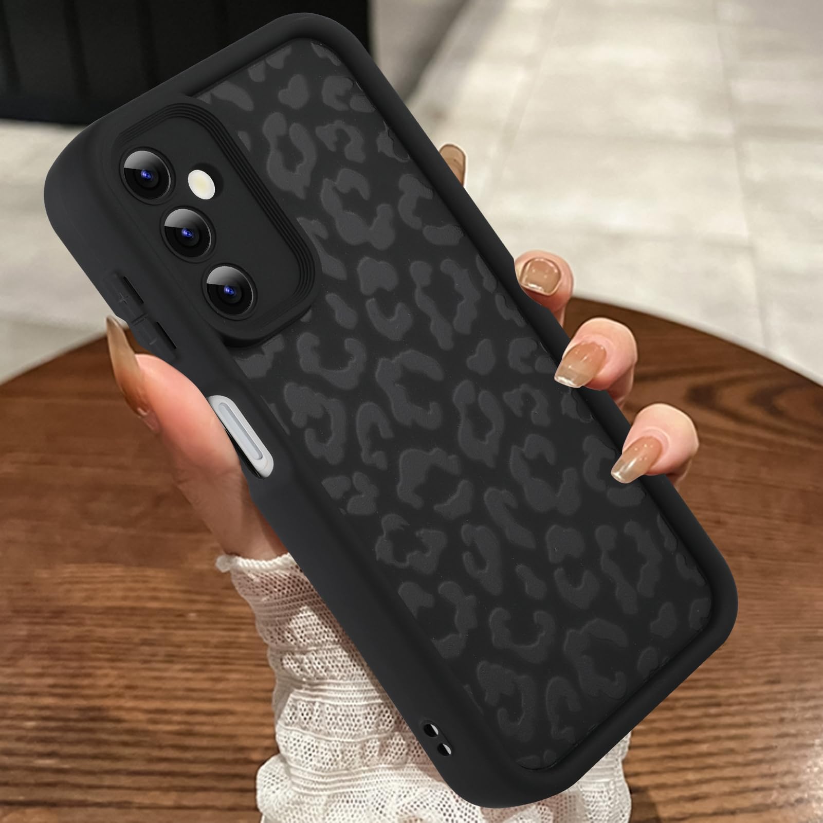 MOWIME Compatible with Samsung Galaxy A15 5G Case, Cheetah Print Shockproof Soft TPU Protective Case for Women Girls, Slim Anti Scratch Leopard Case
