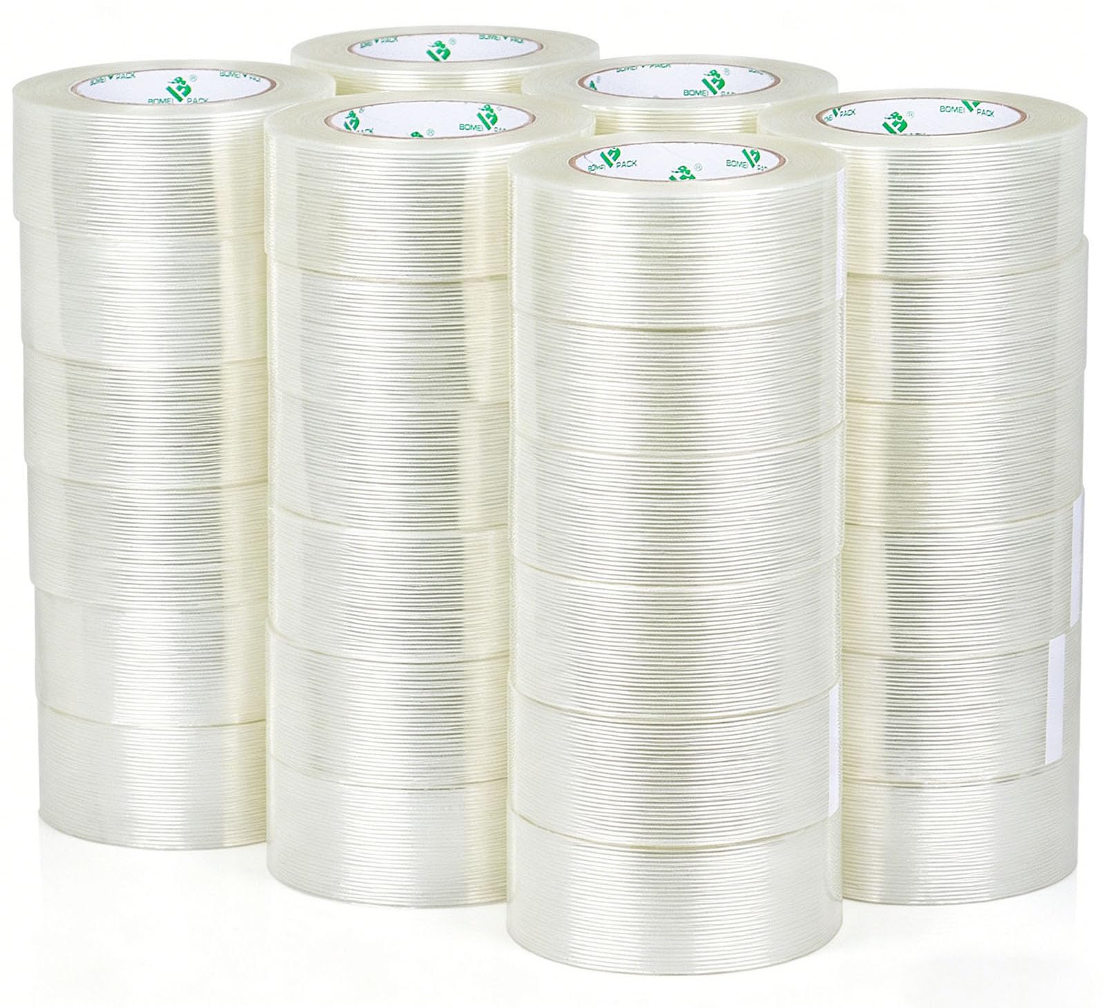 Heavy Duty Packing Tape - 6 Pack Reinforced Tape -7
