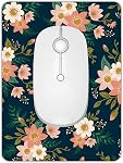 Petit coussin de souris, Mini Pad de souris 6 X 8 Inch avec base en caoutchouc non-dérapant pour les ordinateurs portables de plateau de clavier sans fil Mouse Home Office Travel, lavable & Portable (Printemps Fleurs d'été)
