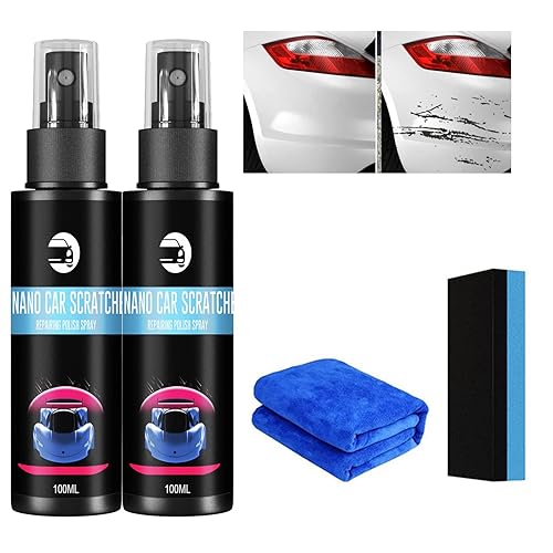 Aerosol de reparación de arañazos de automóvil, removedor de arañazos 3 en 1 para arañazos profundos, revestimiento nano en aerosol para