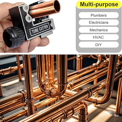 Miniatura 8 de Spurtar Mini cortador de tubos de 18 a 1-18 pulgadas (0.118-1.102 in) cortador de tubos para cobre, latón, tubería de aluminio para fontanería,